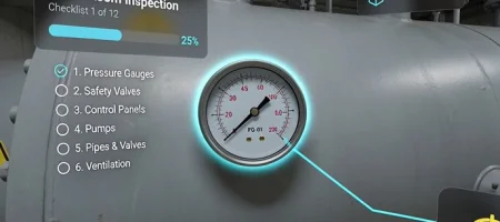 AR boiler-room inspection