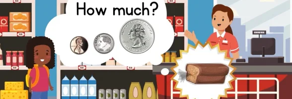 Educational quiz for kids “Shopping in a store”