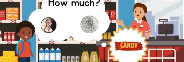 Educational quiz for kids “Shopping in a store”