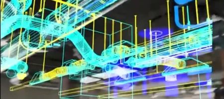 AR visualization of engineering utilities