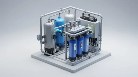 Water treatment systems · interactive 3D model for an exhibition stand